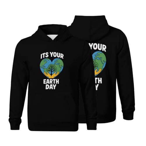 Kids It's Your Earth Day Boys Girls Lightweight Kangaroo Pocket Fleece Hoodies