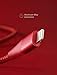 Anker Powerline+ II Lightning Cable (6ft), MFi Certified for Flawless Compatibility with iPhone X/8/8 Plus/7/7 Plus/6/6 Plus/5/5S and More(Red)