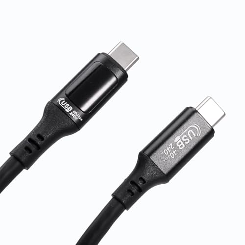 Grannerton USB4 40Gbps PD240W USB C - USB C f[^ P[u USB-C - Type-C P[u fW^ fBXvC f[^ P[u