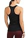 Athletic Works Women's Dri More Core Shelf-Bra Racerback Tank Top, Black, Medium