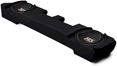 Thunderform Loaded Dual 10" Custom-fit Subwoofer Enclosure Compatible with 2000-2014 Ford F-250 Super Cab (Black)
