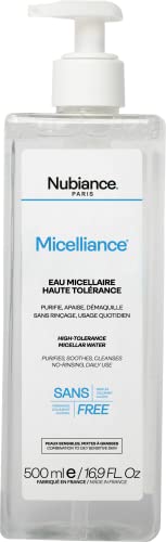 NUBIANCE - Eau micellaire demaquillante - demaquillant yeux waterproof pour nettoyer tous les types de peau. utilisez ce démaquillant yeux pour éviter les imperfections de la peau.… Cover