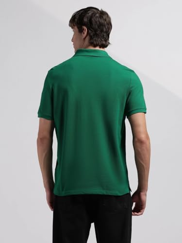Image of Solid Regular fit Cotton Polo t-Shirt
