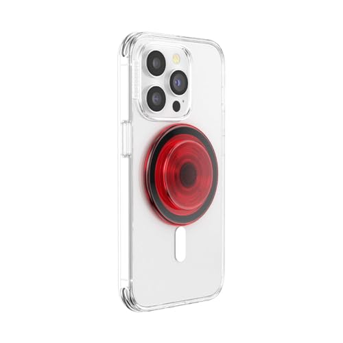 Image of PopSockets Phone Grip for MagSafe, Magnetic Holder, Phone Stand, Red - Danger Red