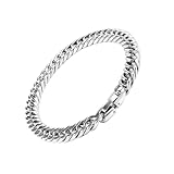 Adatto a Tutte le Età: Disponibile in lunghezze da 19 a 23 cm. Un bracciale unisex in acciaio per esprimere al meglio il proprio fascino fashion