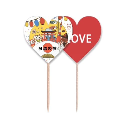 Cure-dents japonais traditionnel drapeau pic cupcake buffet - 2
