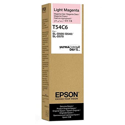 Image of EPSON T54C6 Ink Bottle Light Magenta Ink for SureLab D500 Printer (Ref C13T54C620)