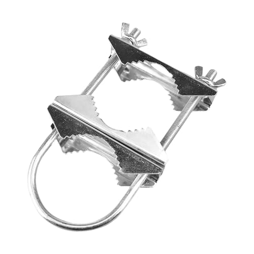 Antenna Mast Clamp U Bolt Pipe Mount V Jaw Block Bracket Holder for Outdoor Umbrella Satellite Dish Mounting Hardware