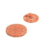 MYMERCERIE - Lote de 3 botones redondos con cola de arroz, color naranja oxidado, tamaño 15 mm