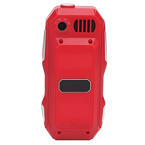 Mini Rugged Cell Phone for Senior, 1.8 Inch Drop Proof and Dust Proof Outdoor Mobile Phone, 5800mAh Battery 32MB Unlocked GSM Cell Phone (Red)