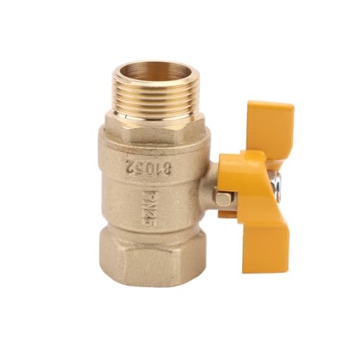 Robinet à bille de gaz en laiton 1/4 mâle-femelle DN8