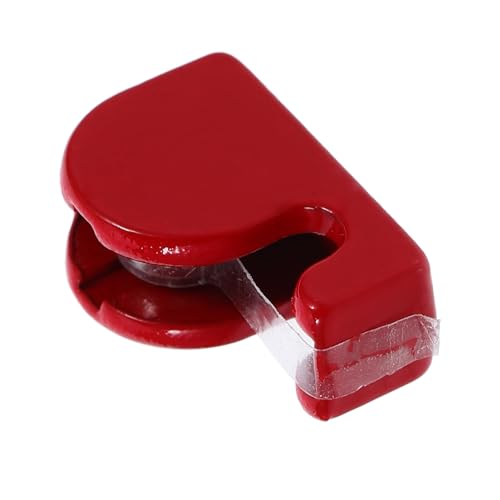 JOINPAYA Mini Cortador de Cinta casa de muñecas casa en Miniatura Botella de Agua con Aislamiento para Casas de muñecas Equipo Cortador de Cinta Mini casa Accesorios para muñecas Rojo
