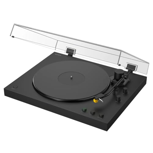 Image of Sony PS-LX5BT Full Auto Playback Premium Turntable with Bluetooth Connectivity Bundle with Audio-Technica AT-SP3X Bookshelf Speakers and Deco Essentials CPS Exclusive 2 YR Protection Pack