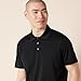 Amazon Essentials Men's Slim-Fit Quick-Dry Golf Polo Shirt - Discontinued Colors, Black, Large