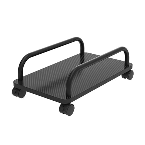 Soporte portátil para CPU de oficina con ruedas giratorias, base móvil para torre de PC, accesorio para soporte de PC (Negro) miniatura 1