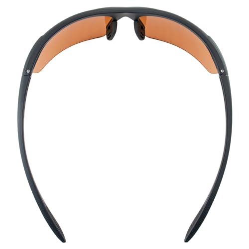 Epoch Eyewear Cadence Smaller Faces Golf Sport Sunglasses Black Frame with Amber Lens4