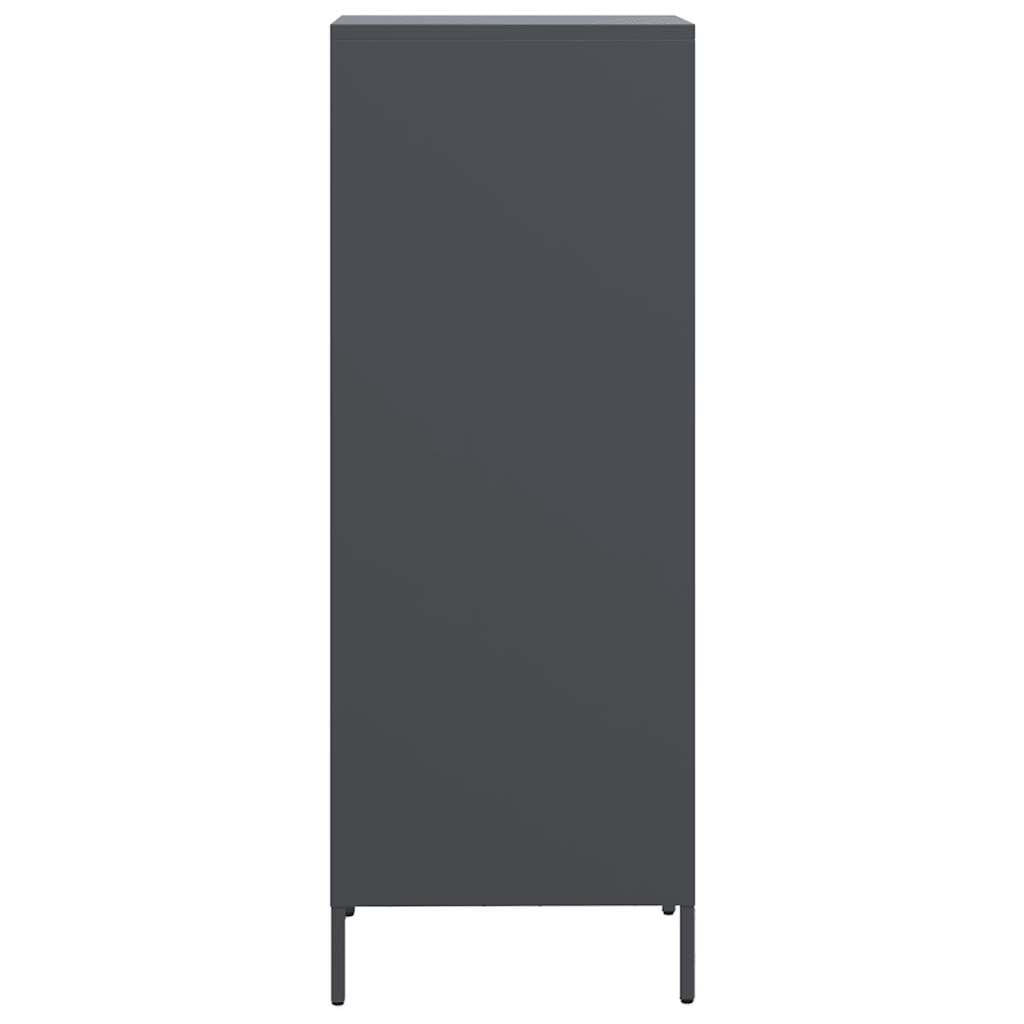 Highboard antracite, 35 x 39 x 103,5 cm, in acciaio