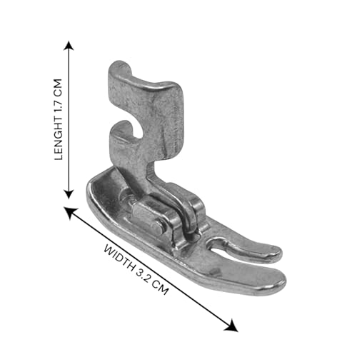Image of ZENITH Metal New Low Shank Straight Stitch Narrow Presser Foot for Automatic Electric Low Shank Sewing Machines Suitable for Usha Janome Brother Singer etc. (Metal Straight Stitch)