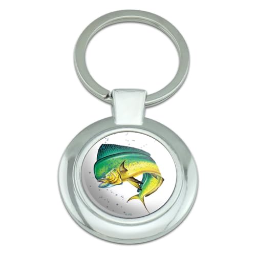GRAPHICS & MORE Dorado Mahi-Mahi Fishing 5 Keychain Classy Round