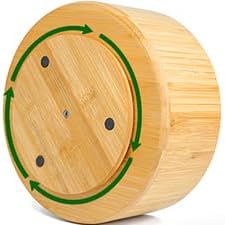 VaeFae Bamboo Pen Holder Organizer, Round Rotating Art Supply Organizer, Hold 420 Pencils, Desktop Storage for Marker Pens, Colored Pencil, Art Brushes, etc.