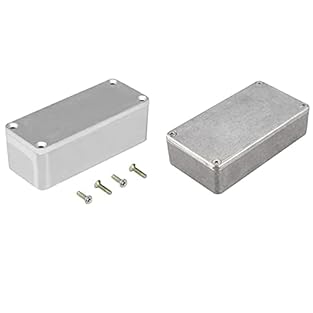 2 set Guitar Effects Pedal Aluminum Stomp Box Enclosure: 1 set 1590A & 1 set 1590B Each enclosure comes with 4 screws.Easy to be machined, drilled or painted The finish is clean and smooth High quality, , antirust Bottom fits snugly with the top