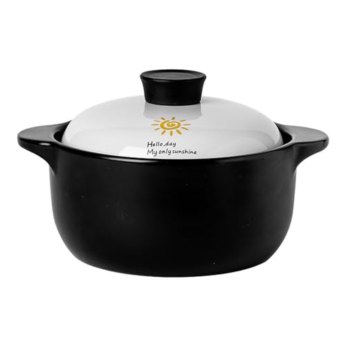 Cocotte de style japonais et coréen en argile durable de 2,5 L