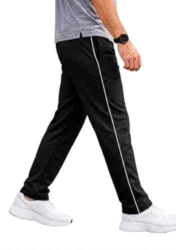 Image of Prince Sports Men's Cotton Track Pant | Comfortable Regular Fit Lower for Gym, Running, Sports & Casual Wear