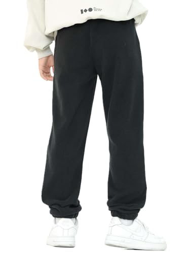 Boys Warm Trousers Kids Polar Fleece Pants Children Winter Thermal Drawstring Sweatpants Joggers Lounge Pants4