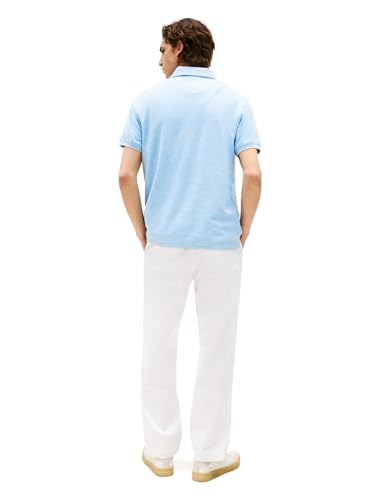 Image of Tommy Hilfiger Men's Short Sleeve Moisture Wicking Stretch Polo Shirt With Quick Dry + Uv Protection