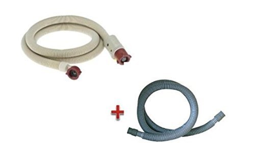 Preisvergleich Produktbild Aquastop / Aquastopschlauch / Sicherheitsschlauch für Waschmaschine oder Geschirrspüler - Länge 1,5m + Ablaufschlauch