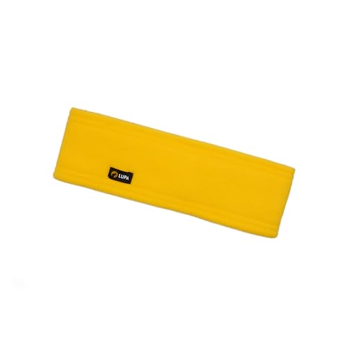 Lupa Kids Triple-Layer Fleece Headband, Made in Canada, Ages 4-12 (Yellow)