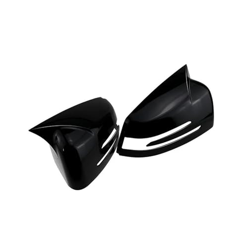 バックミラー 車用バックミラーハウジング に適合するA B C E S CLA GLA GLKクラス W176 W246 W204 W212 W221 C177 X204 X156用 外装カバー アウトシェル(光沢黒)