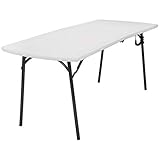 Cosco Products Diamond Series 300 lb. Weight Capacity Folding Table, 6' X 30", White
