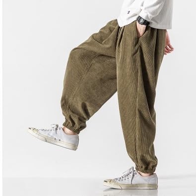 コーデュロイパンツ サルエルパンツ メンズ ロングパンツ テーパード