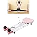 Drfeify Leg Stretcher Machine, Adjustable Heavy Duty Leg Split Machine Flexibility Stretching Equipment with Roller Wheels for Adults Children (Rose (No Backrest