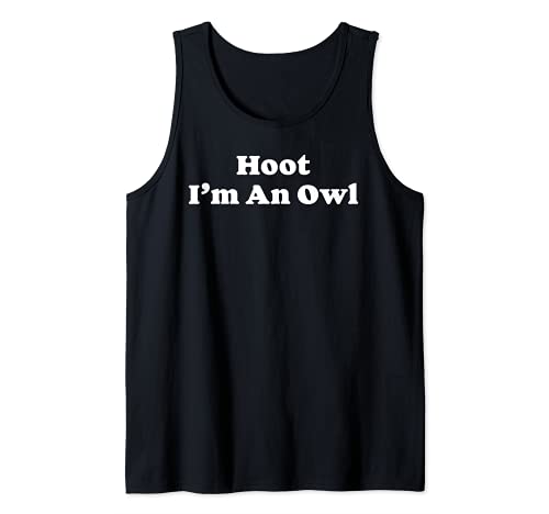 Hoot I'm An Owl Funny Halloween Silly Minimalist Costume Camiseta sin Mangas