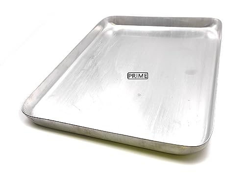 Image of Prime Bakers and Moulders Aluminum Baking Tray, Silver (22x16 Inch)