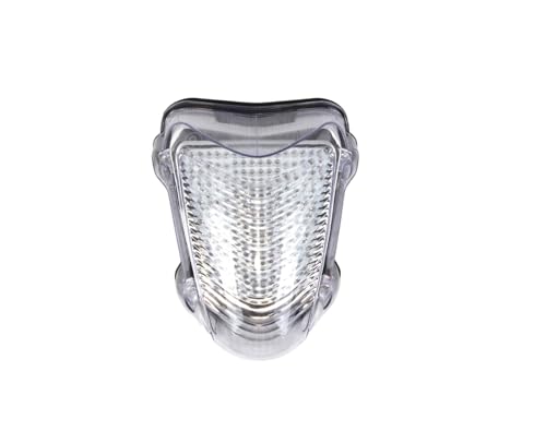 Feu arrière moto clignotant transparent pour rouler de nuit en GSXR1300