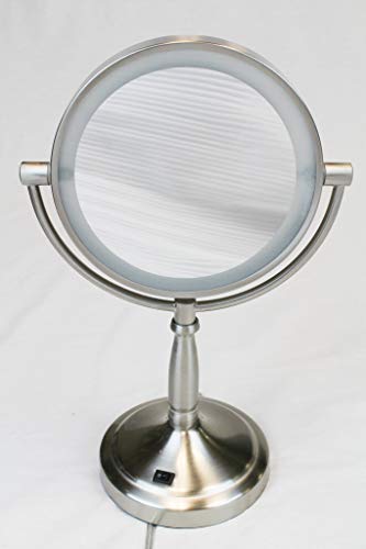 Espejo de Maquillaje LED Doble Cara Redondo Brillante miniatura 3