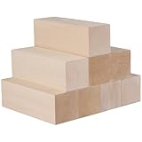 Blocs de bois de qualité supérieure : lot de 8 blocs de bois naturel brut mesurant chacun 15 x 5 x 5 cm, parfaits pour divers projets de bricolage et projets artistiques