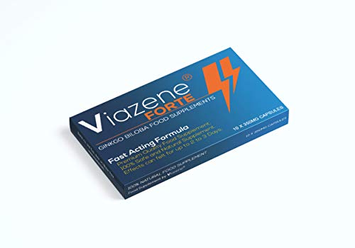 Viazene Forte - Complément Alimentaire Complexe 100% Herbes & Gingko Biloba pour l'Energie, l'Endurance et la Puissance - Formule innovante - 10 Gélules