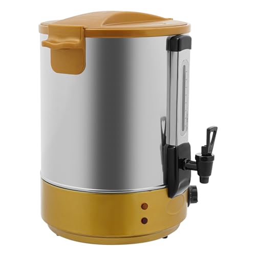 Image of 10 Gallon Electric Hot Water Dispenser, 2800W Stainless Steel Commercial Water Boiler and Warmer, 110V Temp Adjustable Tabletop Tea Coffee Urn for Parties (10Gal Gold)