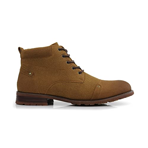 Image of Ferro Aldo Men's Ankle Boots | Lace-Up Cap Toe Chukka Style Dress Boot | Casual Fashion for Work