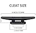 MX Boat Dock Cleats Marine Dock Cleat Kayak Cleats Canoe Mooring Deck Mount Pack of 6(6 inch)