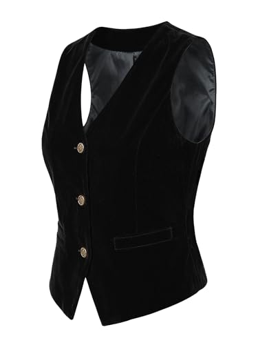 Gilet en velours femme blazer sans manches vintage veste costumes d'affaires