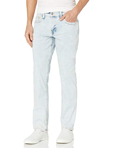 Image of True Religion Men's Geno Slim Fit Straight Leg Jean, Light Wash, 34W x 34L