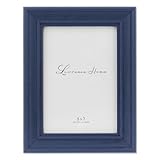 Lawrence Frames 746657 5x7 Durham Weathered Navy Blue Wood Picture Frame