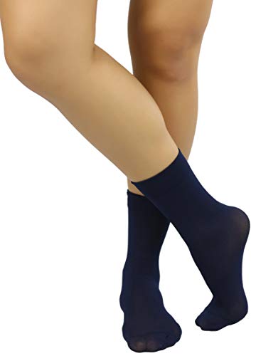 Image of ToBeInStyle Womens Pack of 6 Trouser Solid Print Anklet Socks