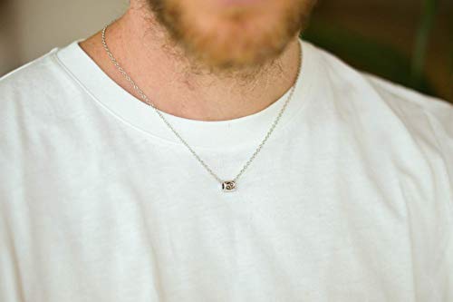 Zodiac Signs Necklace, Cancer Sign, Mens Neck Chain, Silver Sign Charm, Stainless Steel Chain, Astrology Necklace For Men, Horoscope Novelty #TOP2