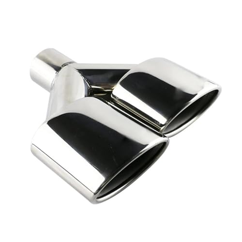 Embouts d'échappement double en acier inoxydable 57mm pour silencieux de voiture universel
